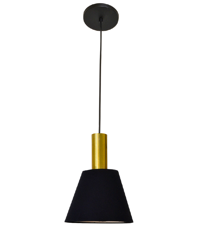 Pendente Alliance Jett Alumínio e Tecido 1L E27 Ø160x220mm Bivolt 2038/1