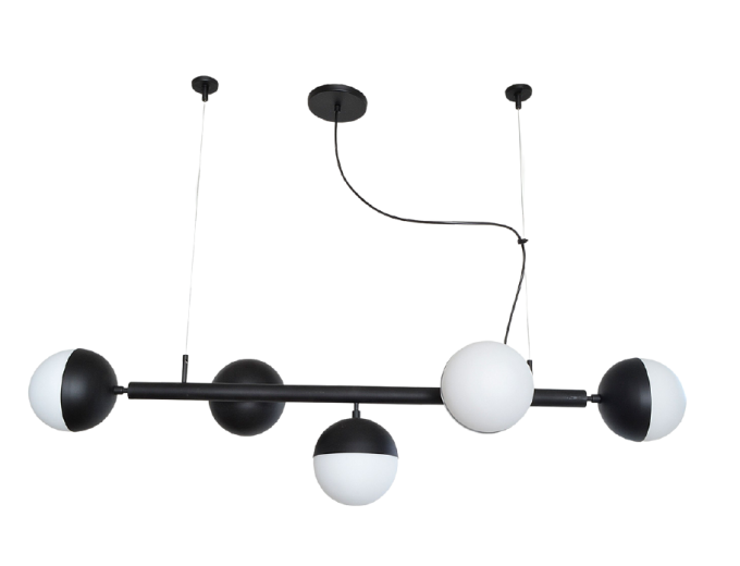 Pendente Alliance Enchant Alumínio e Vidro 5L E27 180x1150mm Bivolt 2015/5