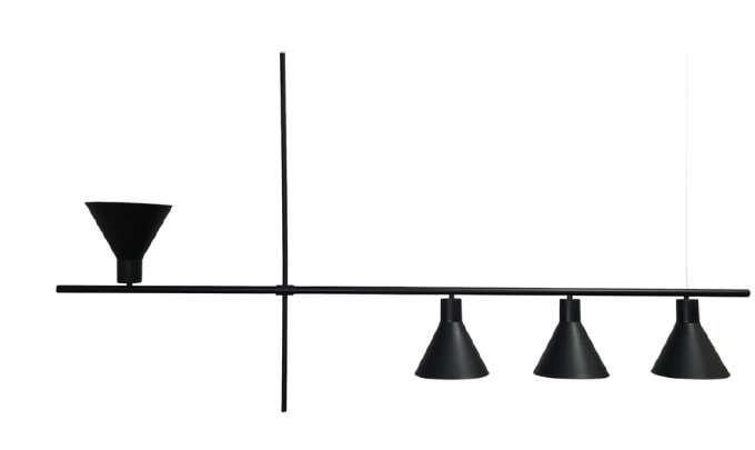 Pendente Alliance Tevy Alumínio 4L E27 1600x500mm Bivolt 2085/4