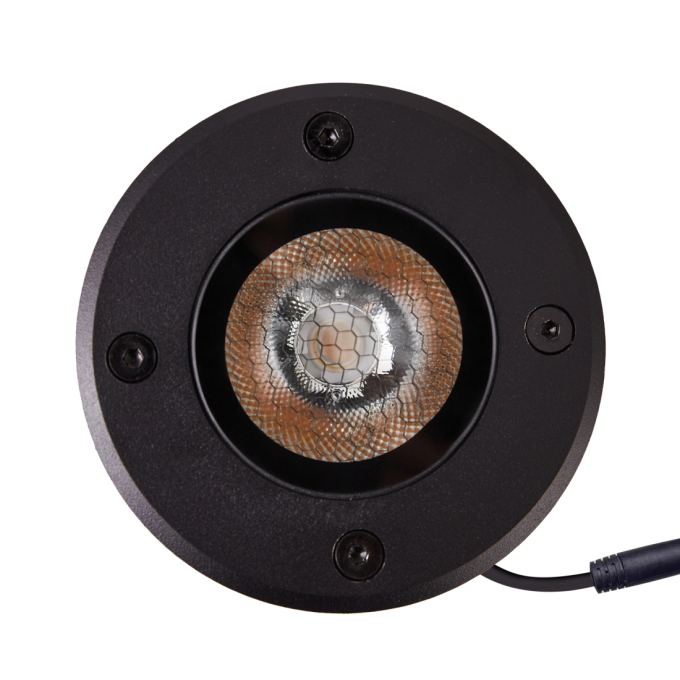 Embutido de Solo Nordecor Venna 10 watts 2700K 24V IRC97 12° IP67 Preto Ø100x80mm 6619