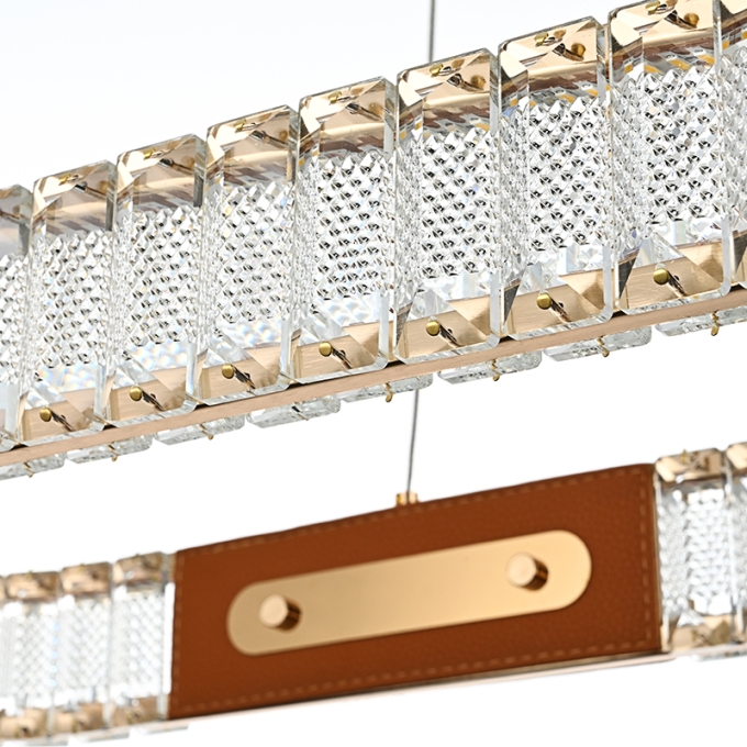 Pendente Nordecor Gulty 40 watts 3000K Ouro Brilho 300x960mm 2900