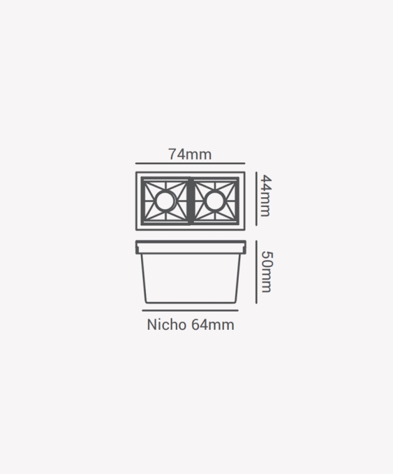 Spot Embutir Opus LED Soul 4 watts 4000K IRC90 30° IP20 75x45x50mm Branco OPS 87739