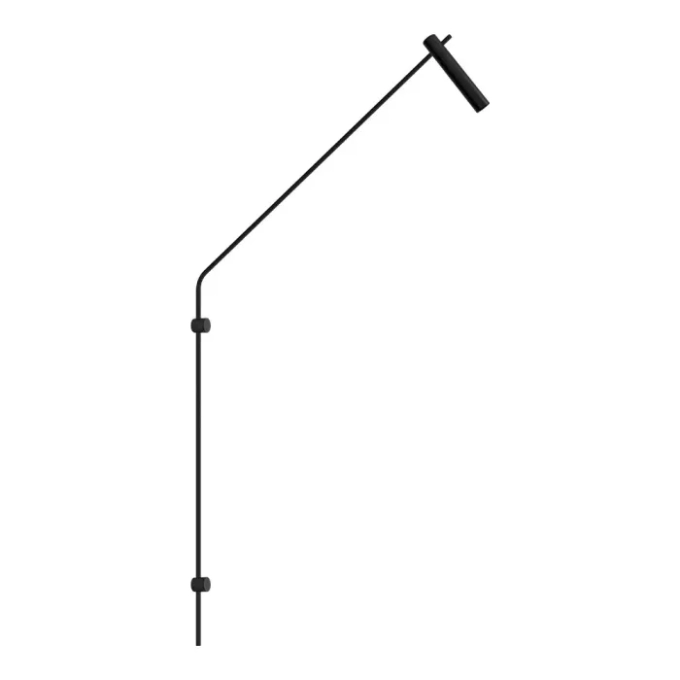 Arandela TKS Vicky 60G Articulada Metal 1L GU10 670x38x1570mm Com Canopla 4085