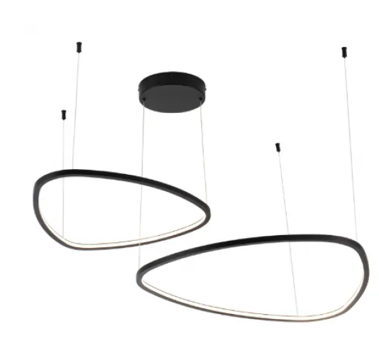 Pendente Alliance Wave Arco Duplo Alumínio e Silicone 800x600mm 62 watts Bivolt 3002/2
