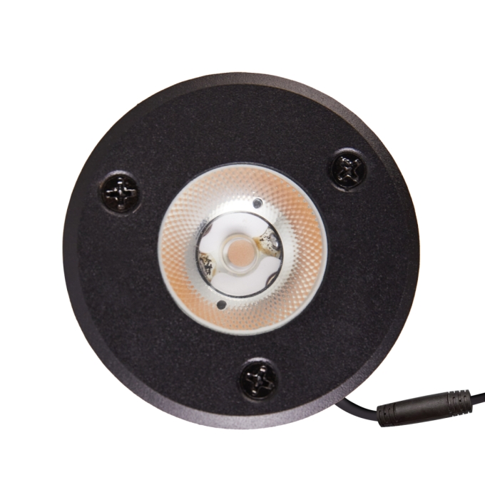 Embutido de Solo Nordecor Venna 5 watts 2700K 24V IRC97 12° IP67 Preto Ø65x58mm 6618