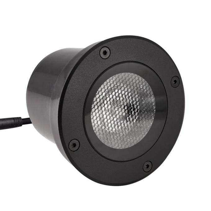 Embutido de Solo Nordecor Venna 15 watts 2700K 24V IRC97 12° IP67 Preto Ø120x90mm 6620