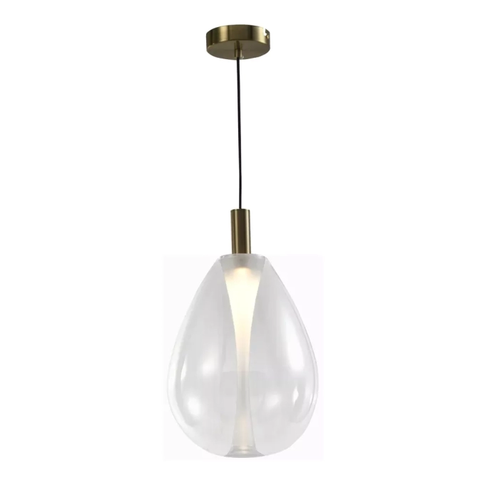 Pendente Skylight Thunder Bronze e Vidro Transparente 4 watts 3000K Bivolt Ø300x400mm SKY-4042TG