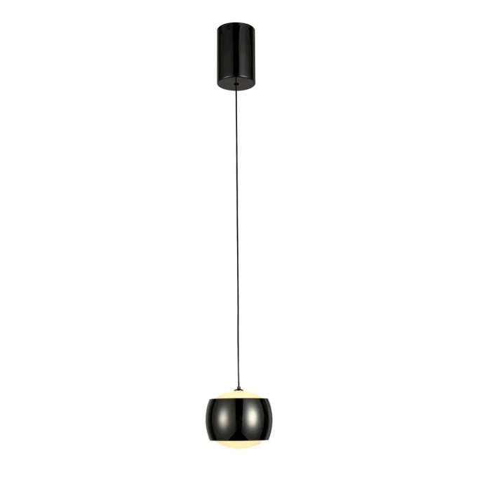 Pendente Bella Elastic Metal e Acrílico Preto 5 watts 3000K Ø100x80mm ELA1PD01PT010