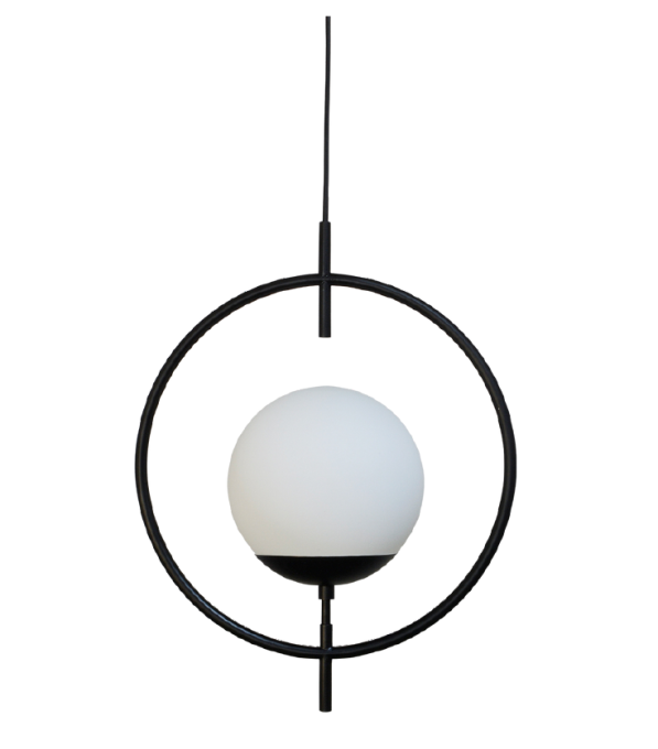 Pendente Alliance Arco Alumínio e Vidro 470x370mm 1L E27 Bivolt 2083/1-10