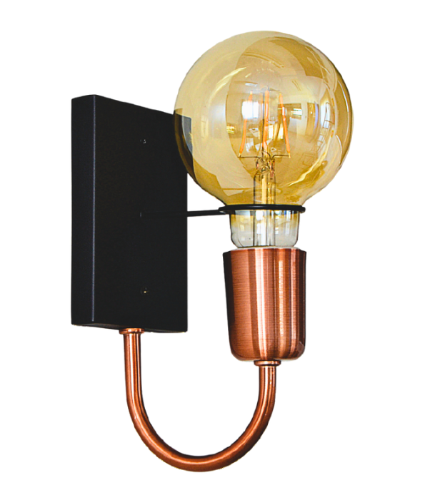 Arandela Alliance Lamphy Alumínio 1L E27 Bocal e Suporte para Lâmpada 100x130mm 4087/1