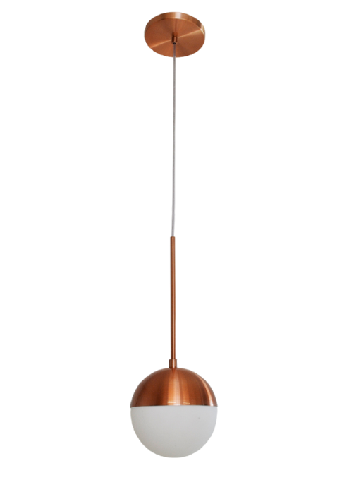 Pendente Alliance Nimbus Alumínio e Vidro 1L E27 Ø150x400mm Bivolt 2017/1