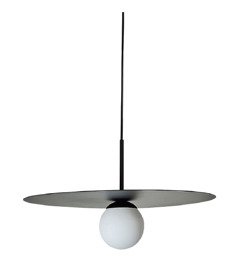 Pendente Alliance Disco Alumínio e Vidro 1L G9 Ø400x260mm Bivolt 2055/1