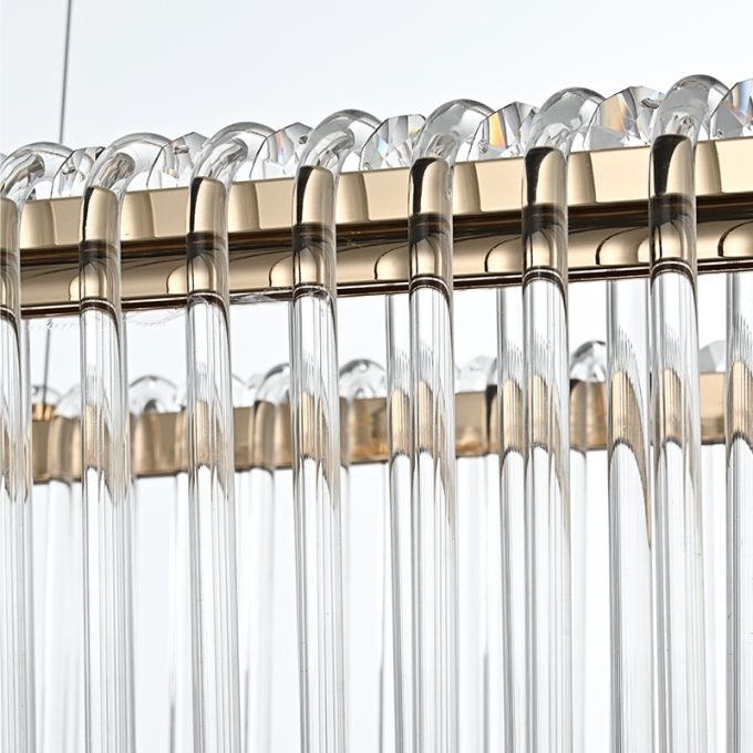 Pendente Nordecor Gouli 36 watts 2700K Ouro Brilho 900x170mm 2893