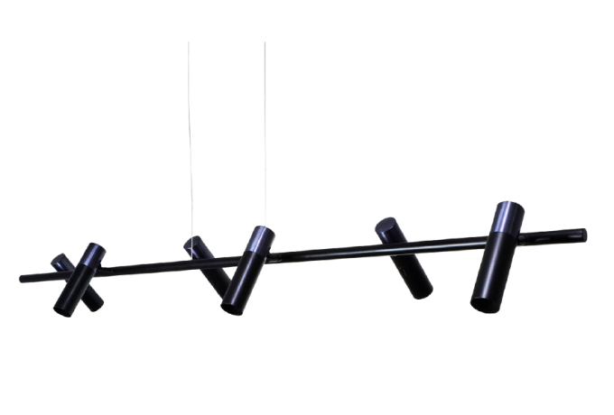Pendente Alliance Alumínio Neutron Tubos Articuláveis 6L MR16 (Dicróica) 1300x150mm Bivolt 2003/6-MR16