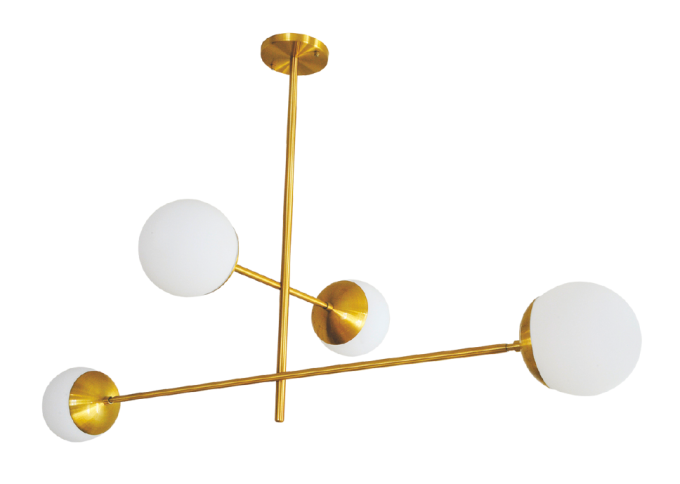 Pendente Alliance Lady Alumínio e Vidro 4L E27 Ø830x830mm Bivolt 2088/4