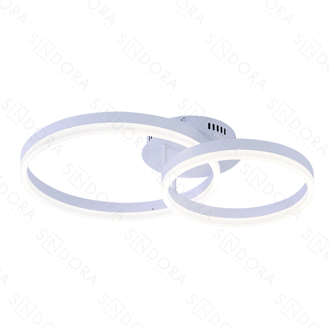 Plafon Sindora Alumínio e Acrílico Branco 44 watts 3000K/4000K/6000K 300x400mm QX05328