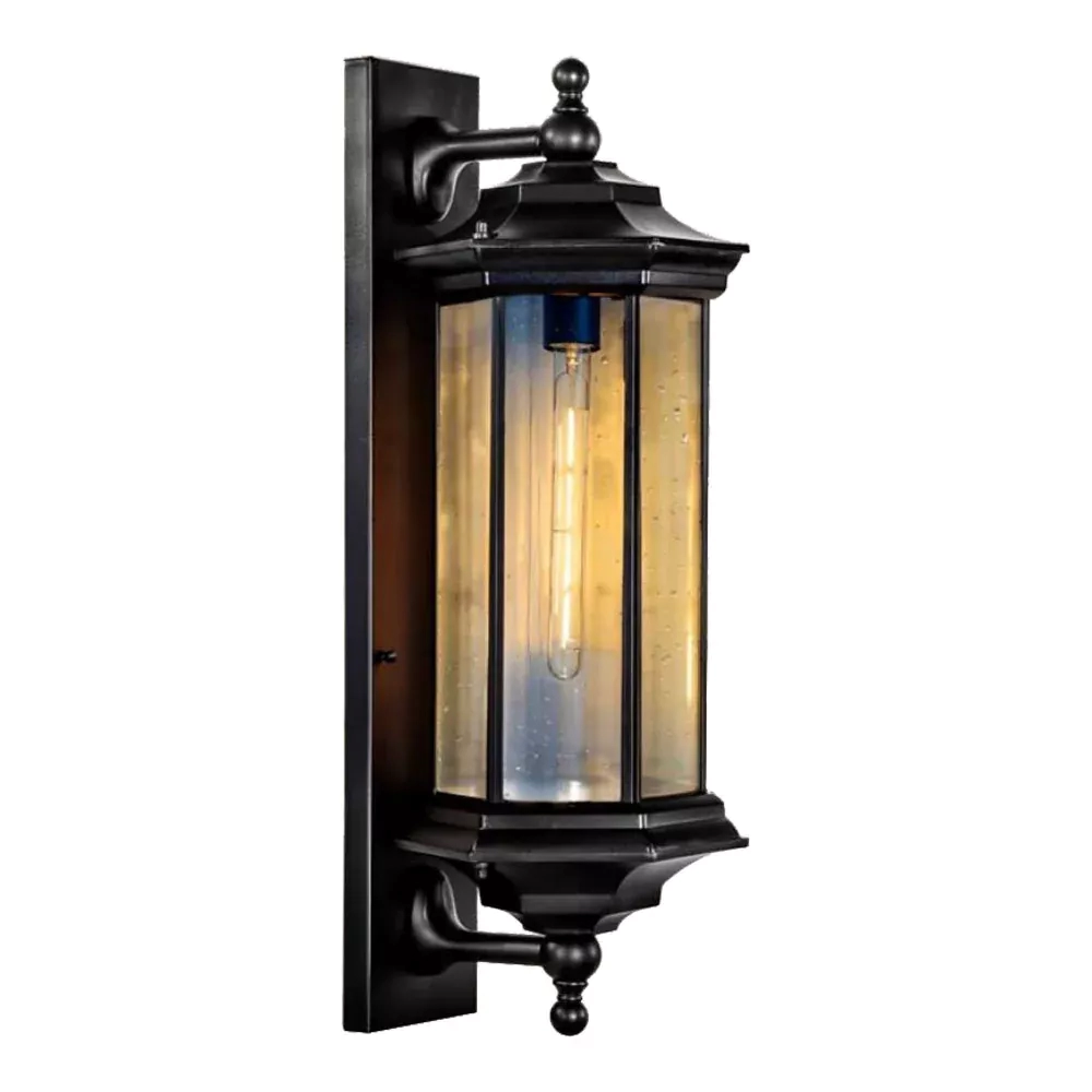 Arandela Lighting Store Colonial Alumínio Fundido e Vidro Pontilhado 1L E27 220x230x600mm LO-1453