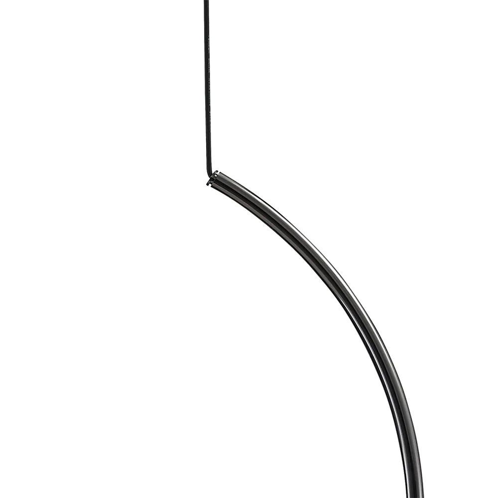 Pendente Bella Nero Metal Cromo Negro e Vidro Branco 5L G9 660x620x330mm MM002