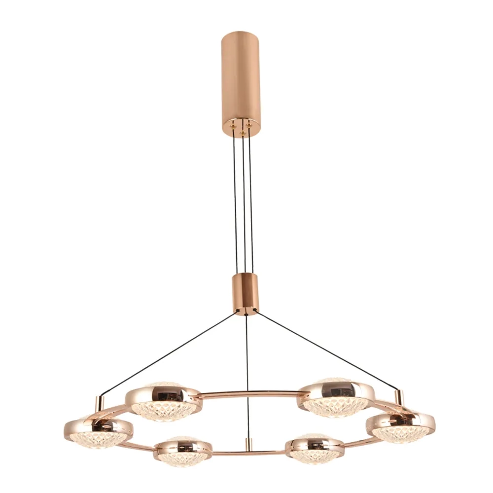 Pendente Bella Beep Dourado 45 watts 3000K Ø660x60mm KW010G