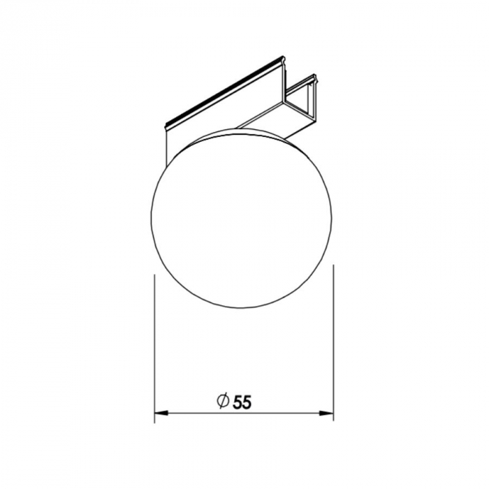 Modulo Newline Esfera Fit15 2 watts 3000K 55x55mm MO15010LED