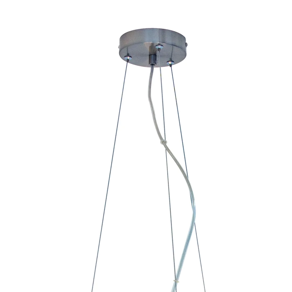 Pendente Bella Halo Niquelado e Cromado 15L G9 Ø560x240mm JO004NK