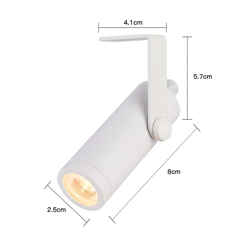 Spot Led Sobrepor Nordecor Gair 3 watts 2700K 24° Branco IP66 Ø25x80x57mm Bivolt 6631