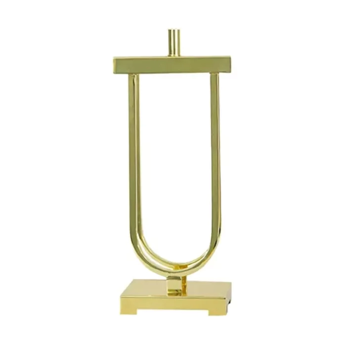 Base p/ Abajur Bella Tasa Metal Dourado 1L E27 20x130x550mm GL022G (Sem Cúpula)