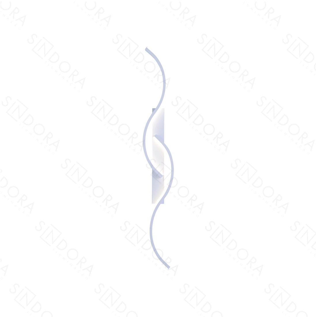 Arandela Sindora Metal e Silicone Branco 20 watts 3000K/4000K/6000K 740x110x50mm QB05301