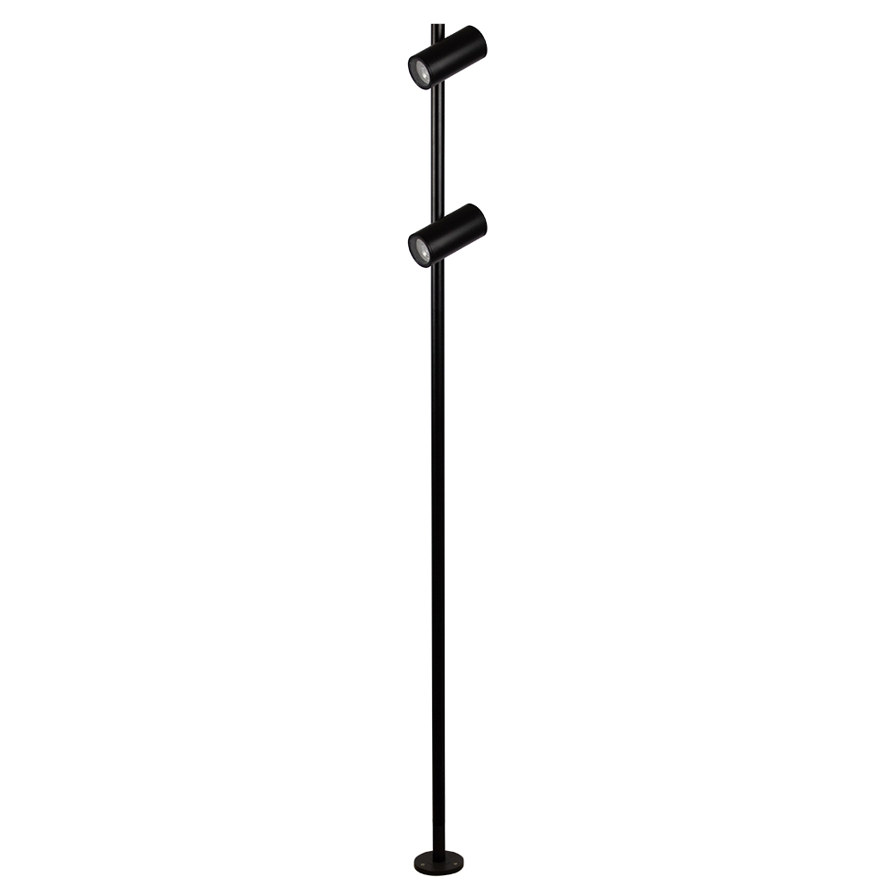 Poste Germany Guben Alumínio Preto 2L Dicróica Ø100x1600mm 35400410-16