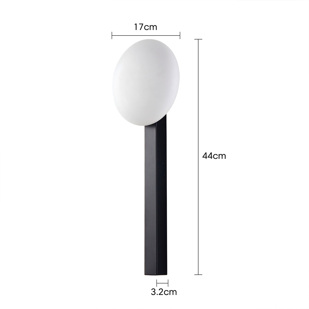 Arandela Nordecor Lolli 5 watts 3000K Preto IP20 440x170x32mm Bivolt 2925