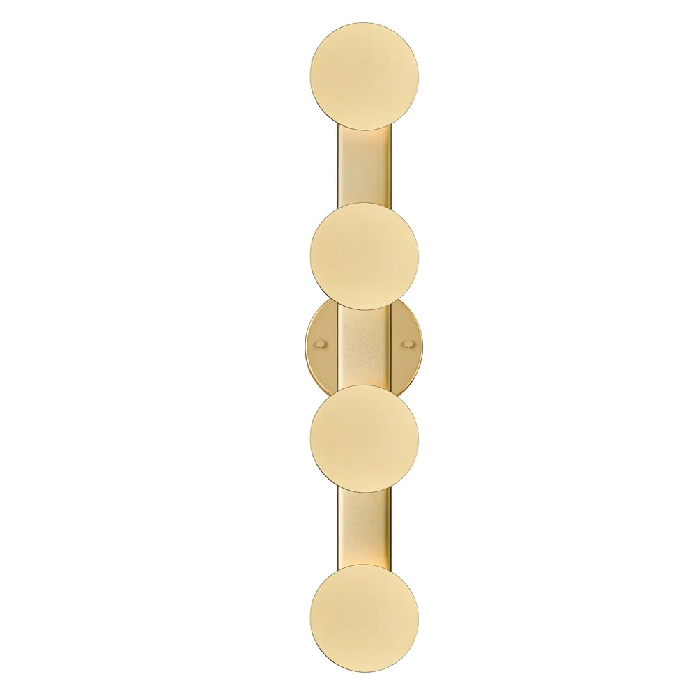 Arandela Bella Ribalta Alumínio e PC Dourado 20 watts 3000K 60x660x110mm RIB1AR01DR060