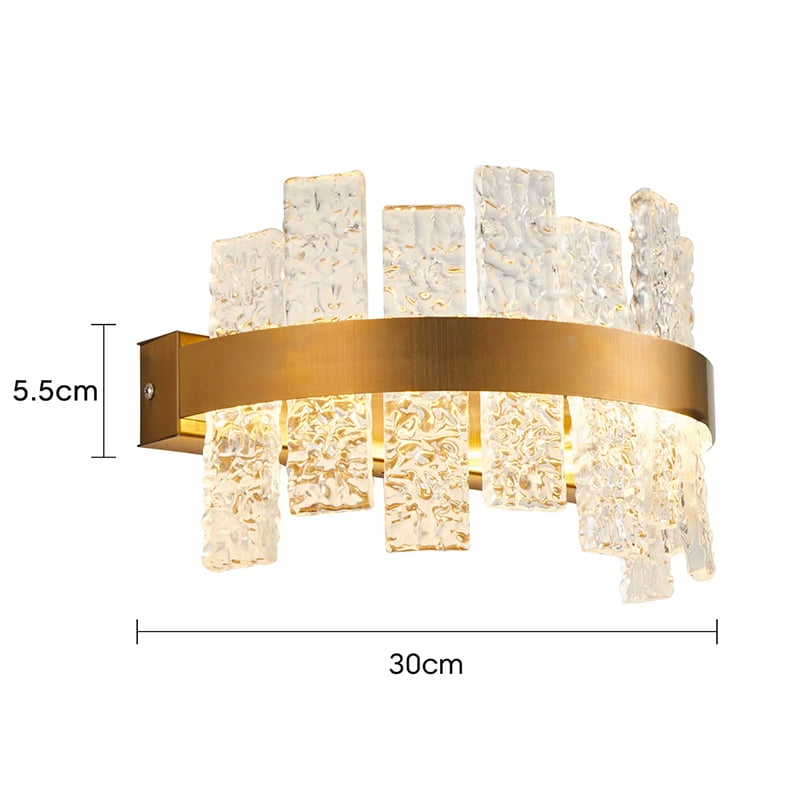 Arandela Nordecor Lowy 12 watts 3000K Dourado Brilho IP20 300x55mm Bivolt 2765