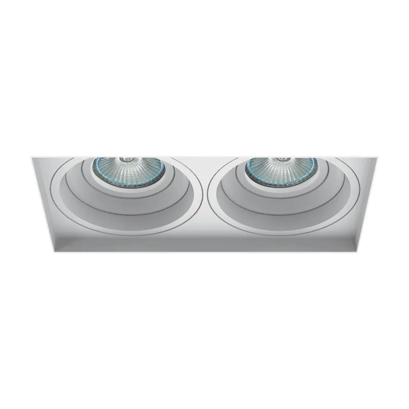 Embutido Interlight No Frame Recuado 2L Dicroicas MR16 103x198x46mm IL 4719