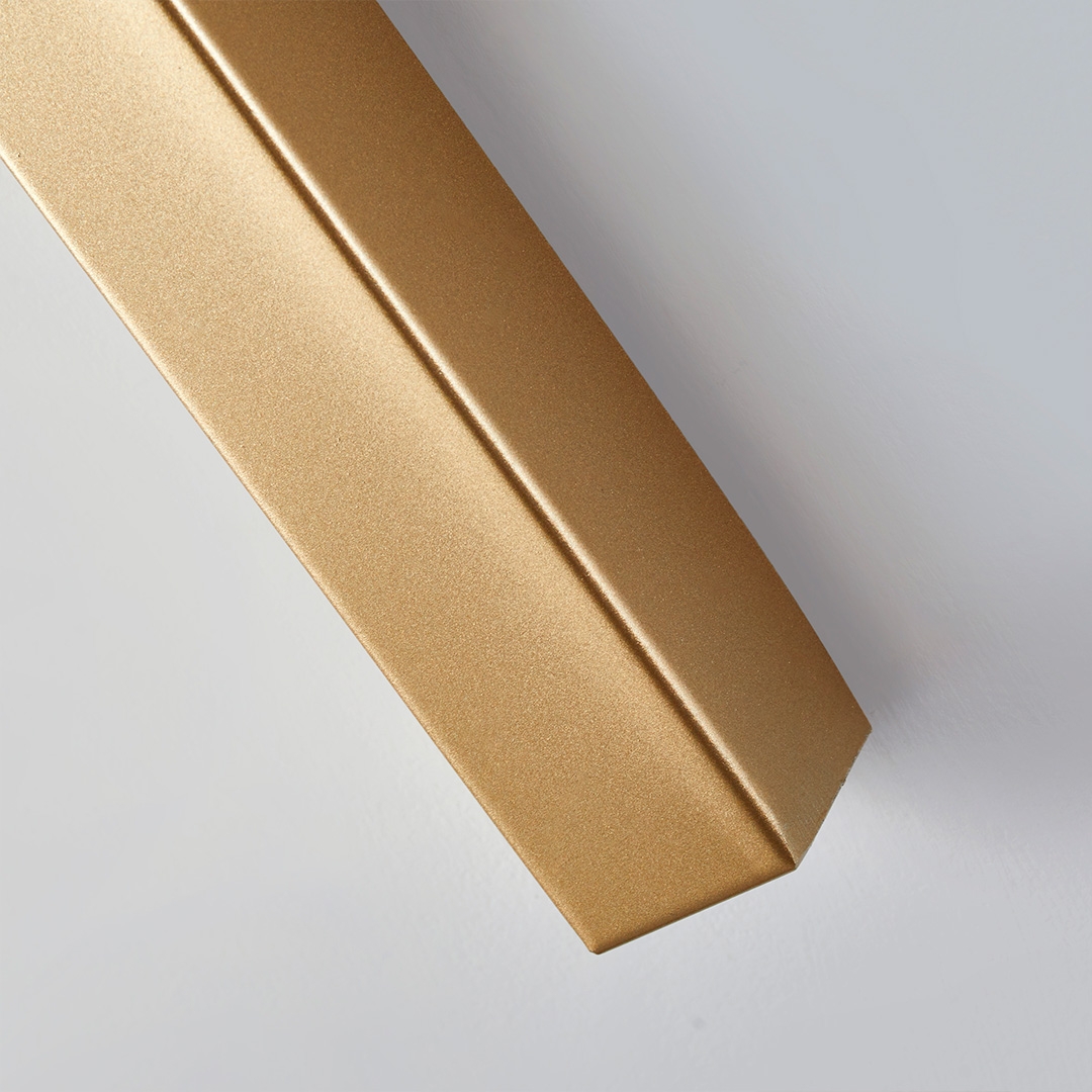 Arandela Nordecor Lolli 5 watts 3000K Ouro Champagne IP20 440x170x32mm Bivolt 2926