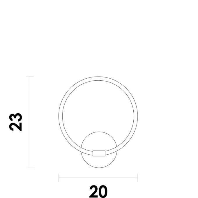 Arandela Bella Puro Metal Dourado 9 watts 3000K 60x200x230mm KA007