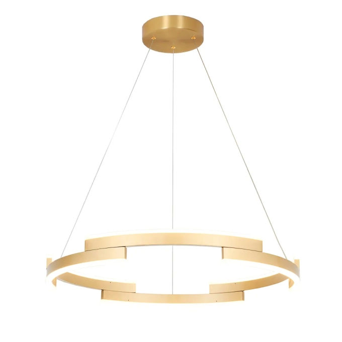 Pendente Bella Match Dourado 72 watts Ø800x40mm MV001