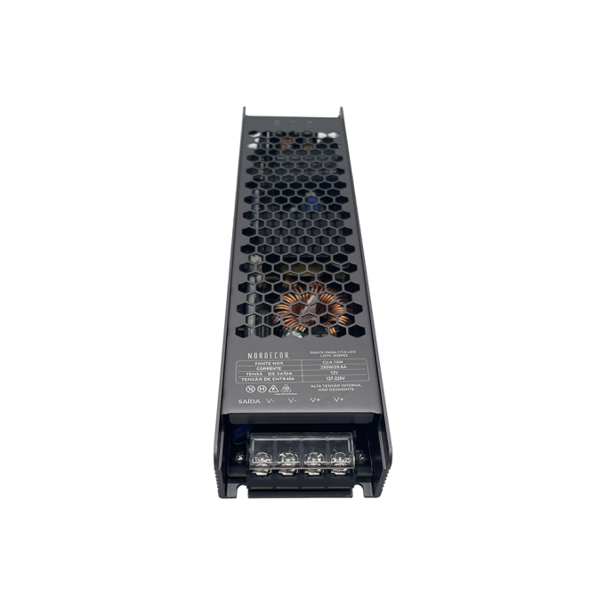 Fonte 12V Nordecor Nord 20,8A 250 watts Bivolt IP20 225x60x30mm 7291
