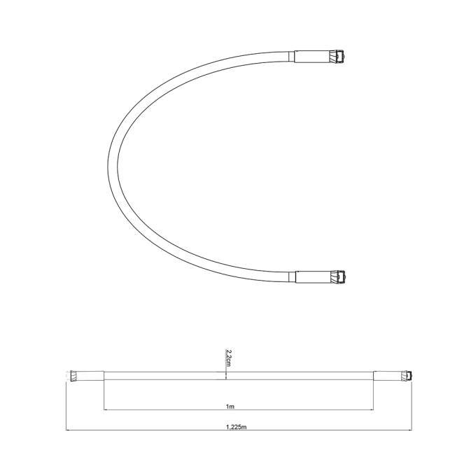 Modulo Cano Led para Sity Nordecor 48V 12 watts 2700K IRC90 120mm 6652