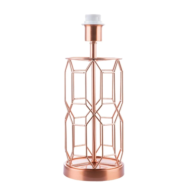 Base p/ Abajur Bella Disegno Metal e Cobre 1L E27 Ø150x390mm GL002E