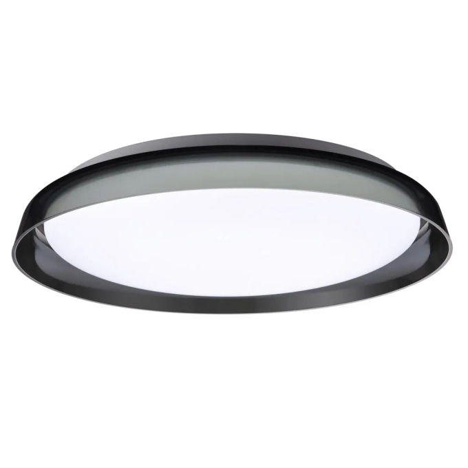 Plafon Bella Miska Preto 42 watts 3000K Ø530x80mm MIS1PS01FM053