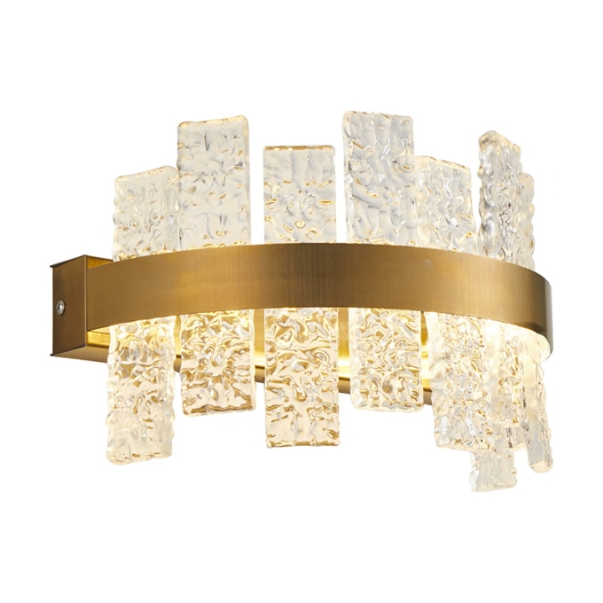 Arandela Nordecor Lowy 12 watts 3000K Dourado Brilho IP20 300x55mm Bivolt 2765