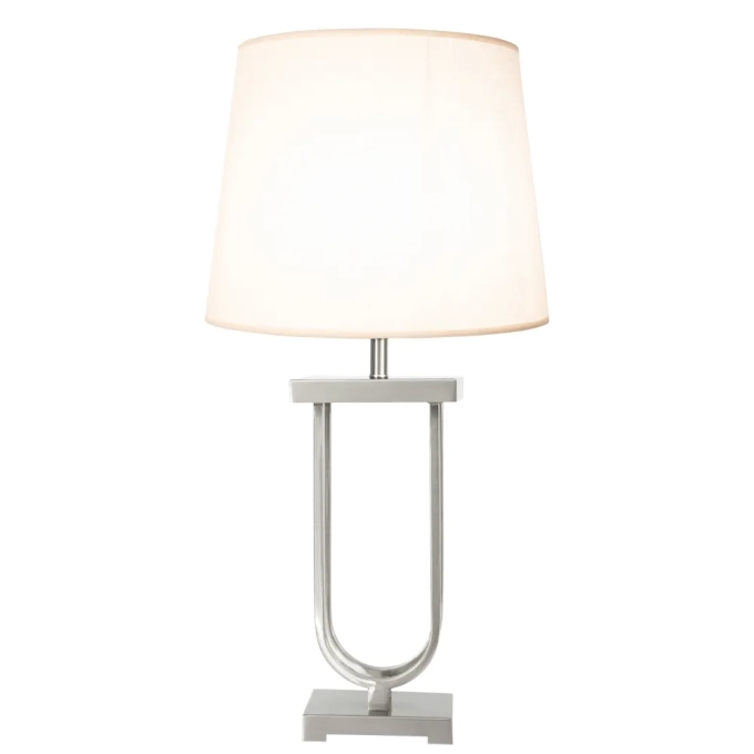 Base p/ Abajur Bella Tasa Metal Níquel 1L E27 20x130x550mm GL022N