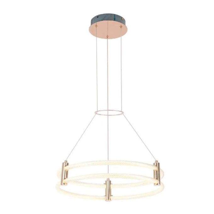 Pendente Bella Puro Metal Dourado 46 watts 3000K Ø500x160mm KA005