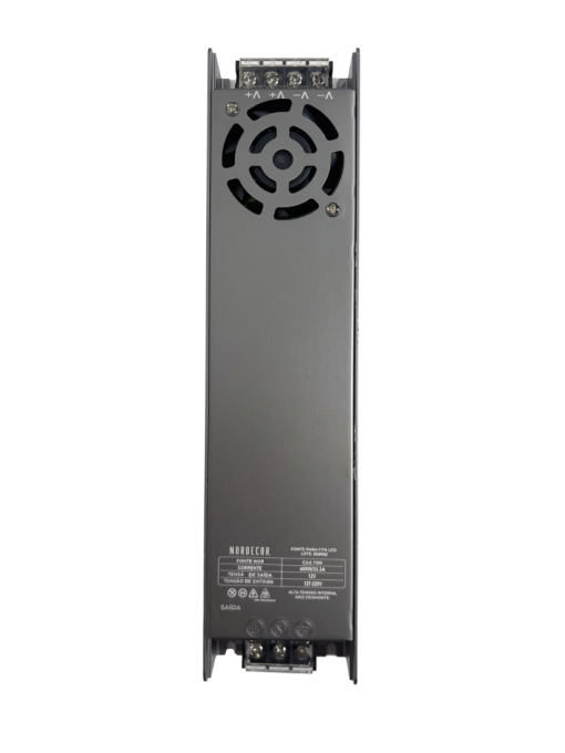Fonte 12V Nordecor Nord 33,3A 400 watts Bivolt IP20 255x60x30mm 7293
