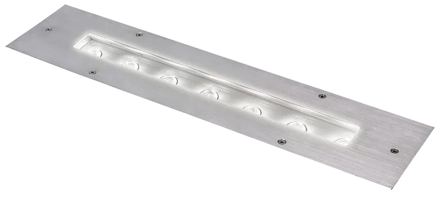 Projetor Embutido Linear Powerlume 60 watts IP67 Alumínio e Difusor Vidro Bivolt 1565mm LES60W
