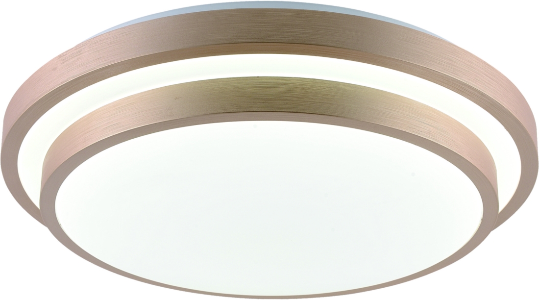 Plafon Sindora Metal e Acrílico Dourado 120 watts 3000K/4000K/6000K Φ500x500x100mm DCX02325