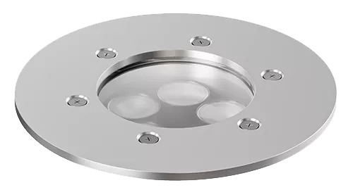Embutido de Solo Powerlume 15 watts IP67 Alumínio e Difusor Acrílico Bivolt 158x130x102mm ESX15W