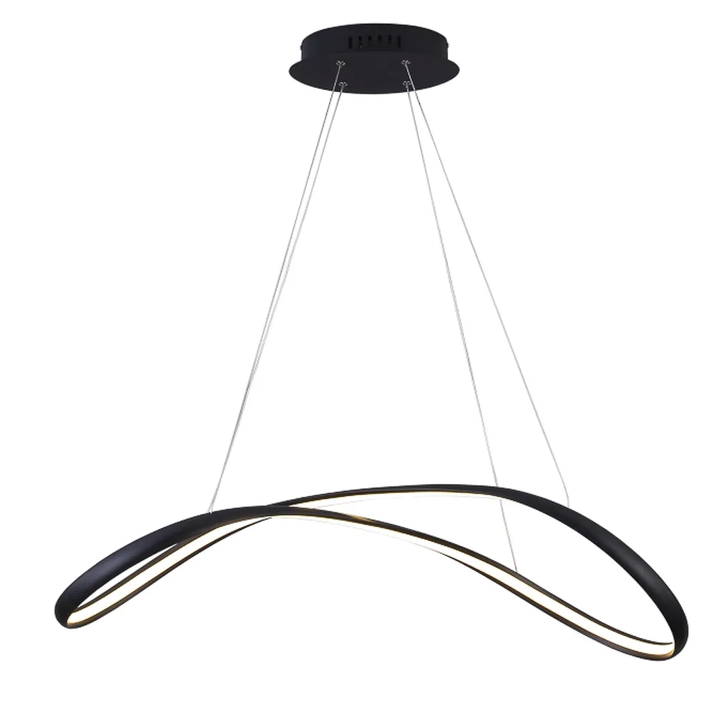 Pendente Bella Zig Preto 35 watts 3000K Ø880x320x220mm TP002B