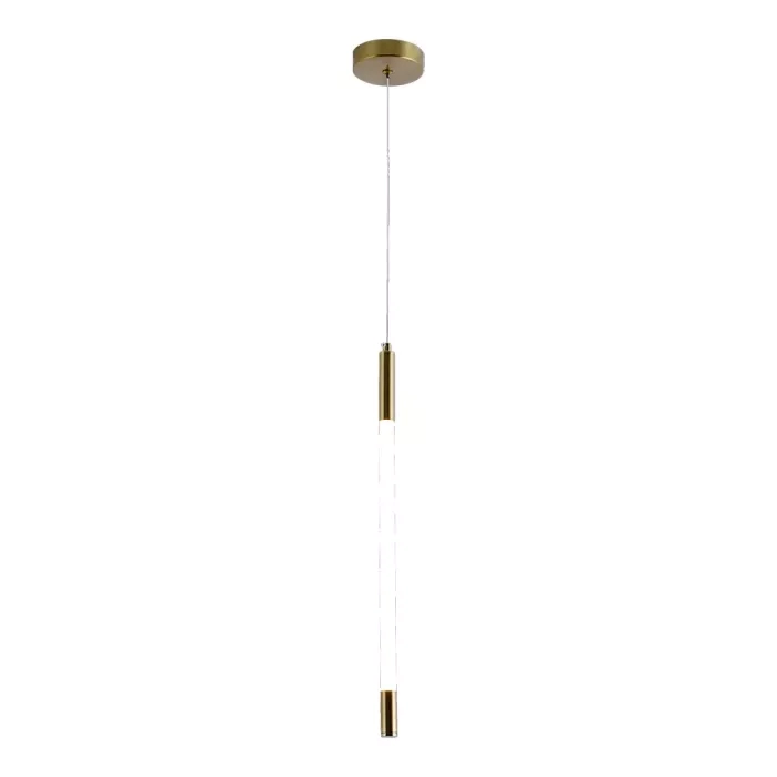 Pendente Sindora Metal Bronze e Acrílico 11 watts 3000K 20x500mm QD05148