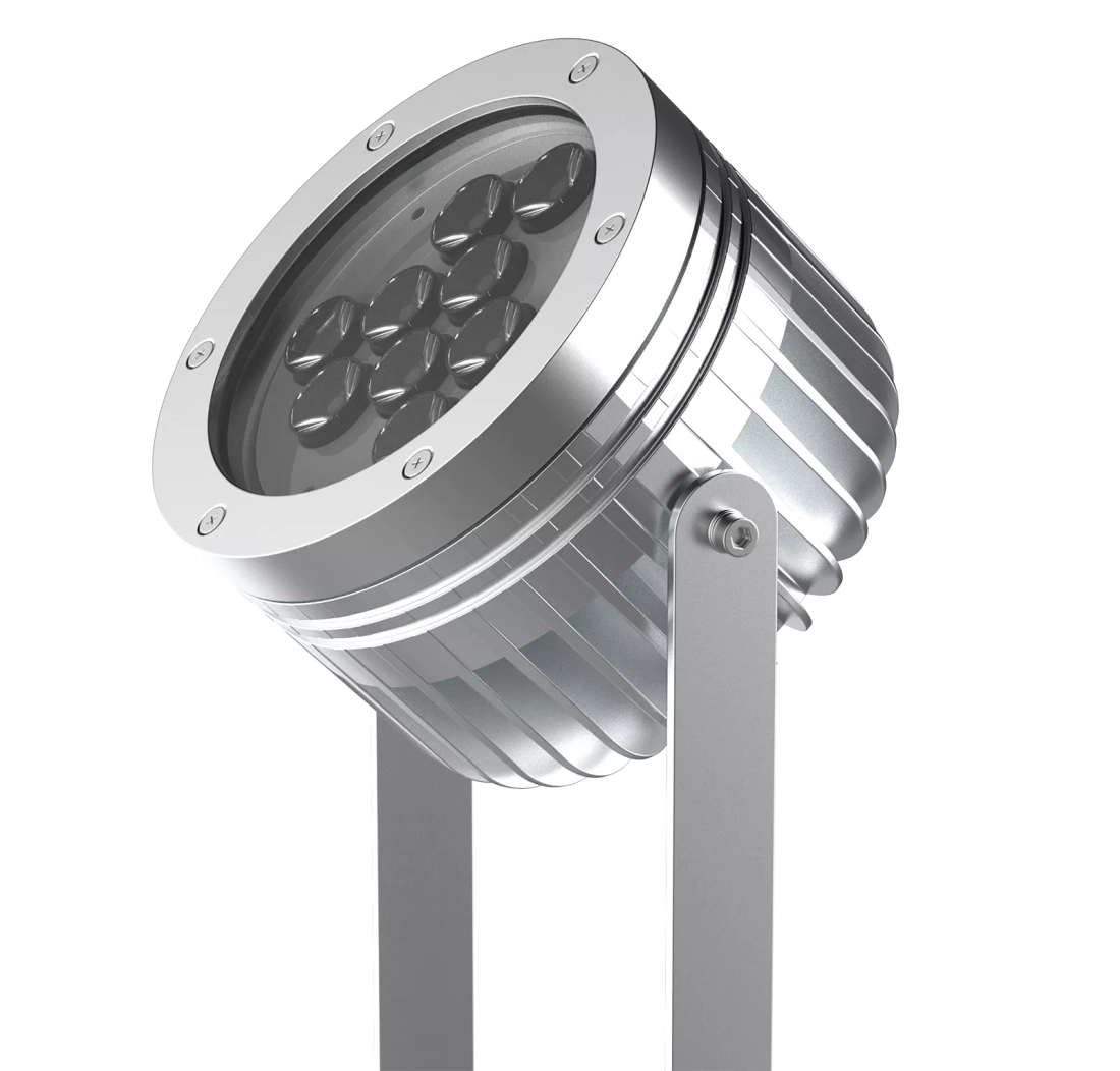 Finco de Jardim Powerlume 20 watts IP67 Alumínio e Difusor Acrílico Bivolt 350x126x144mm FJX20W